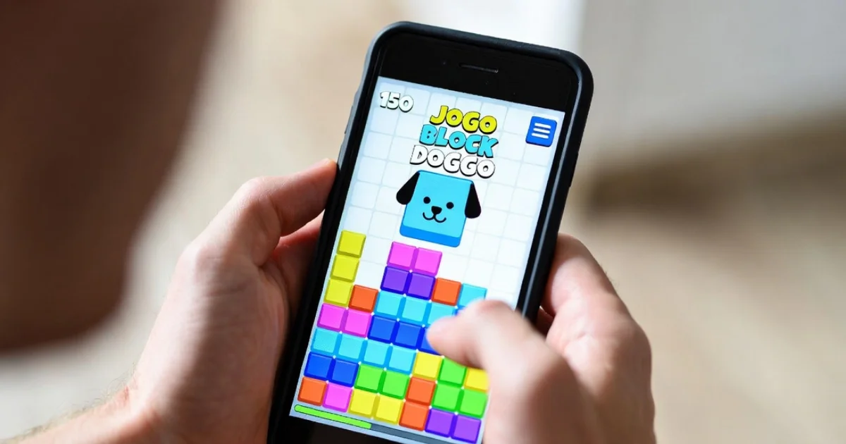 Jogo Block Doggo Diversão com com  quebra-cabeça e desafios no celular